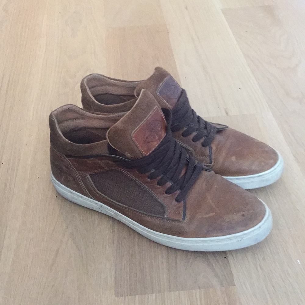 Rare Manfield Hightop Leather Shoes - Tan
